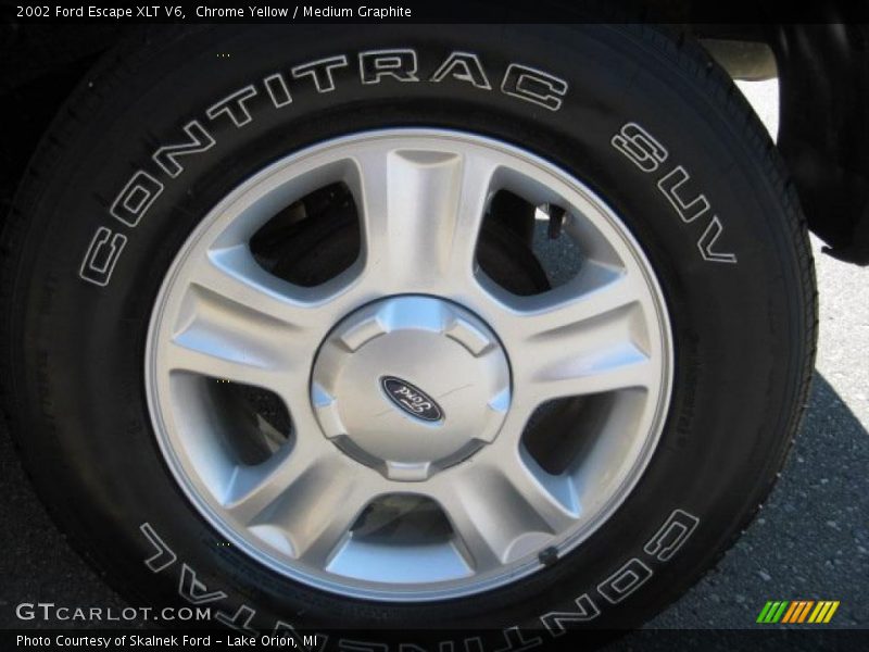 Chrome Yellow / Medium Graphite 2002 Ford Escape XLT V6