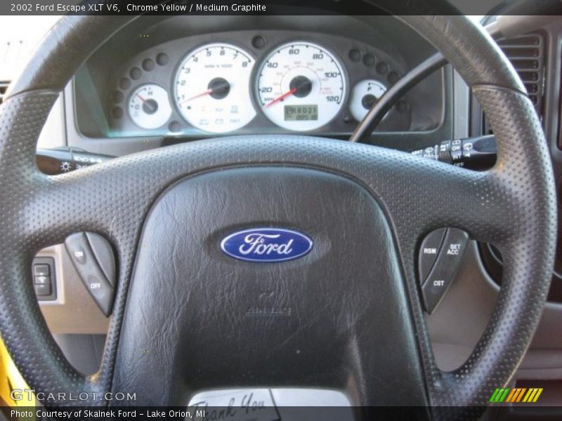 Chrome Yellow / Medium Graphite 2002 Ford Escape XLT V6