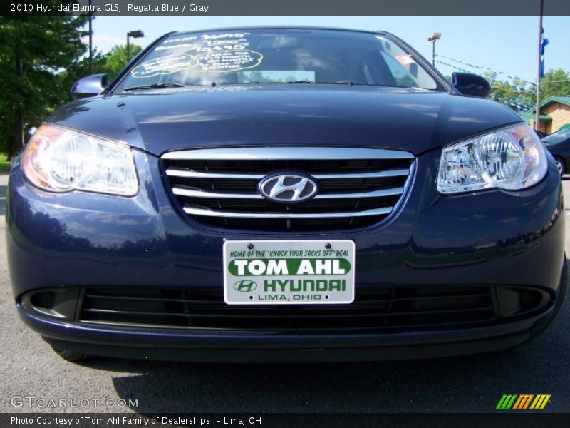 Regatta Blue / Gray 2010 Hyundai Elantra GLS