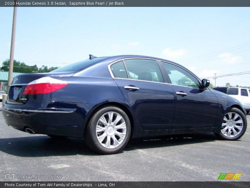 Sapphire Blue Pearl / Jet Black 2010 Hyundai Genesis 3.8 Sedan