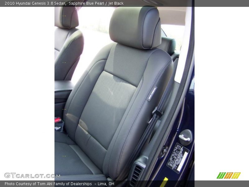 Sapphire Blue Pearl / Jet Black 2010 Hyundai Genesis 3.8 Sedan