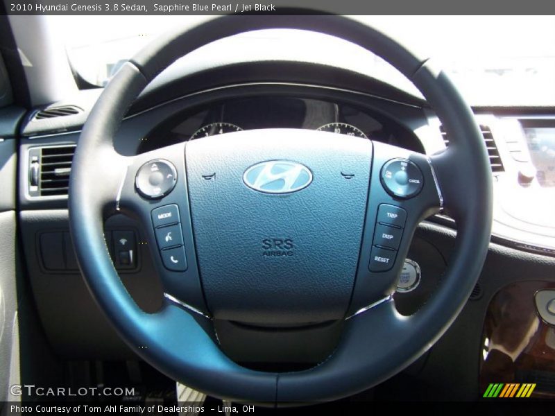 Sapphire Blue Pearl / Jet Black 2010 Hyundai Genesis 3.8 Sedan