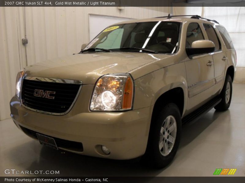 Gold Mist Metallic / Light Titanium 2007 GMC Yukon SLT 4x4