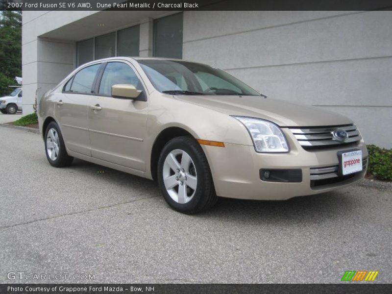 Dune Pearl Metallic / Charcoal Black 2007 Ford Fusion SE V6 AWD