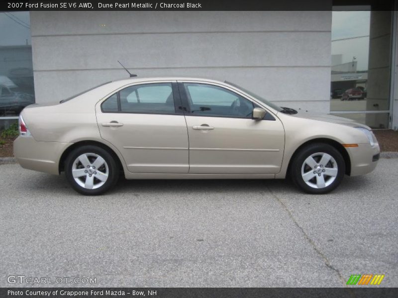Dune Pearl Metallic / Charcoal Black 2007 Ford Fusion SE V6 AWD