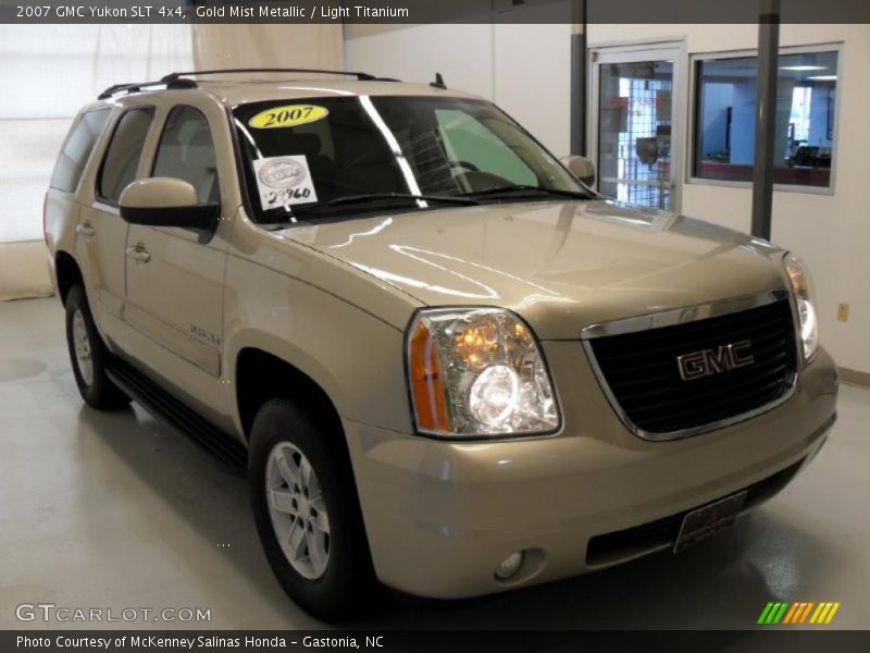 Gold Mist Metallic / Light Titanium 2007 GMC Yukon SLT 4x4