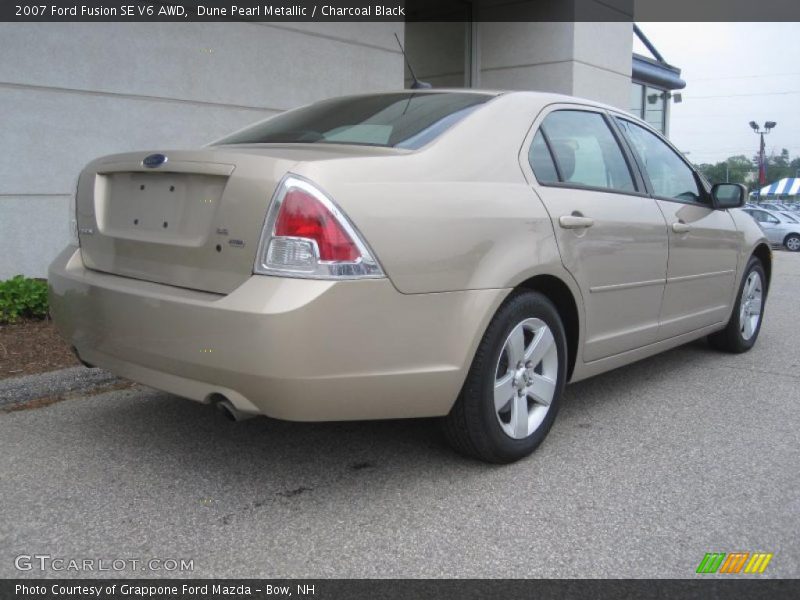 Dune Pearl Metallic / Charcoal Black 2007 Ford Fusion SE V6 AWD