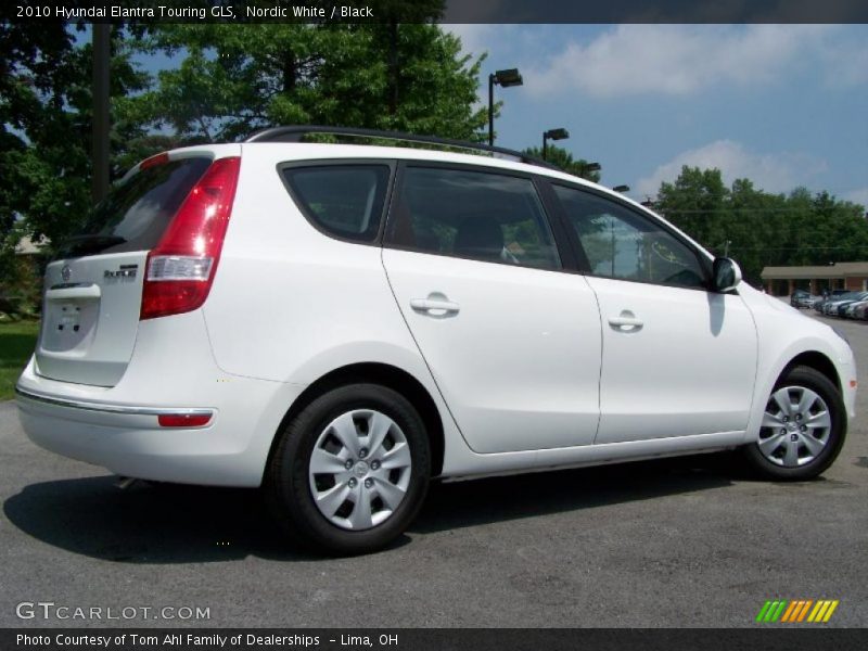 Nordic White / Black 2010 Hyundai Elantra Touring GLS