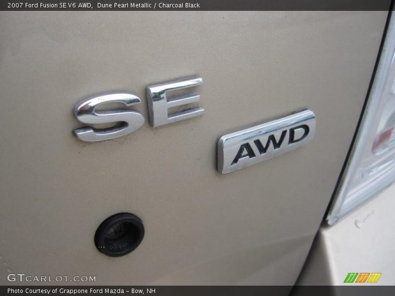 Dune Pearl Metallic / Charcoal Black 2007 Ford Fusion SE V6 AWD