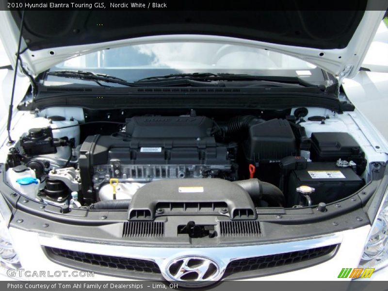 Nordic White / Black 2010 Hyundai Elantra Touring GLS