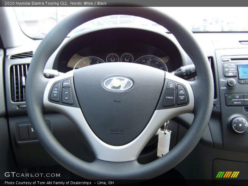 Nordic White / Black 2010 Hyundai Elantra Touring GLS