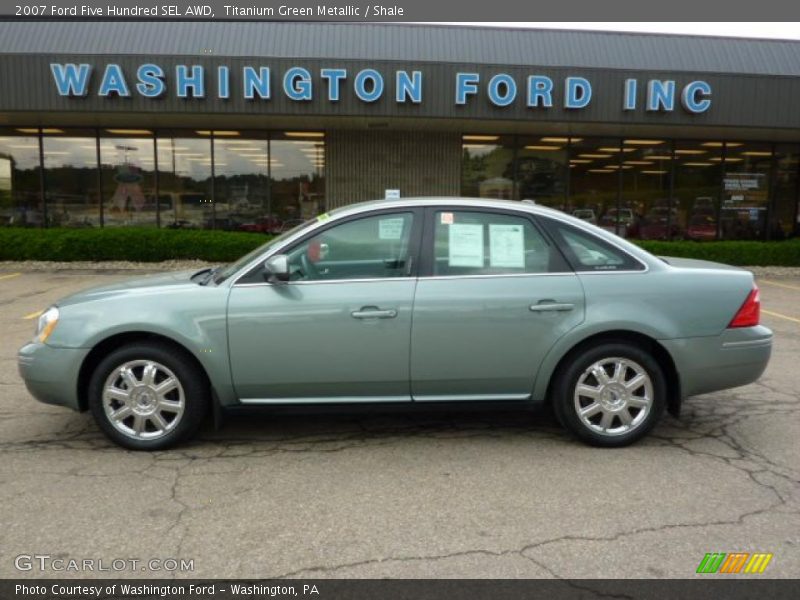 Titanium Green Metallic / Shale 2007 Ford Five Hundred SEL AWD