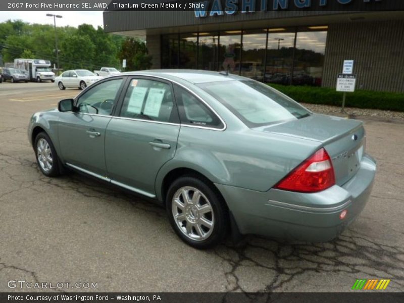 Titanium Green Metallic / Shale 2007 Ford Five Hundred SEL AWD