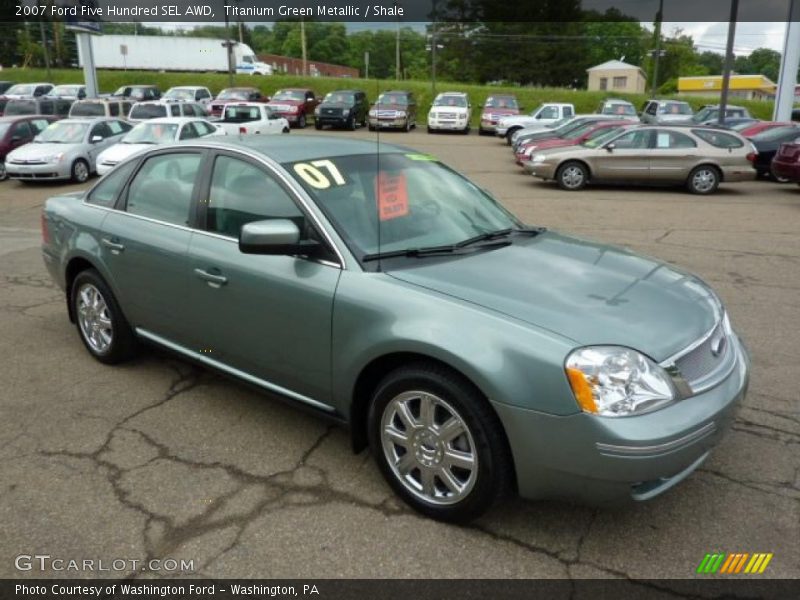 Titanium Green Metallic / Shale 2007 Ford Five Hundred SEL AWD