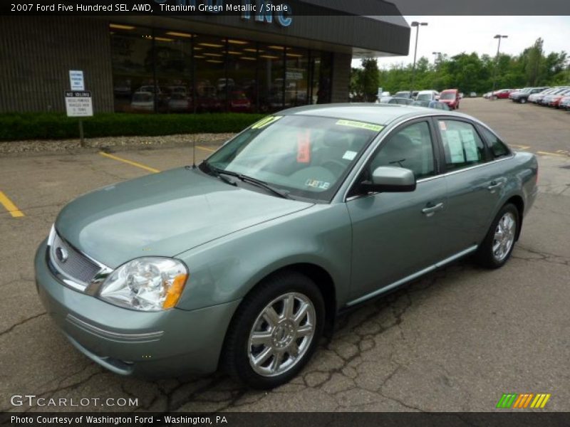Titanium Green Metallic / Shale 2007 Ford Five Hundred SEL AWD