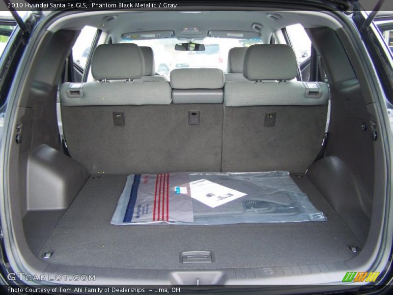 Phantom Black Metallic / Gray 2010 Hyundai Santa Fe GLS
