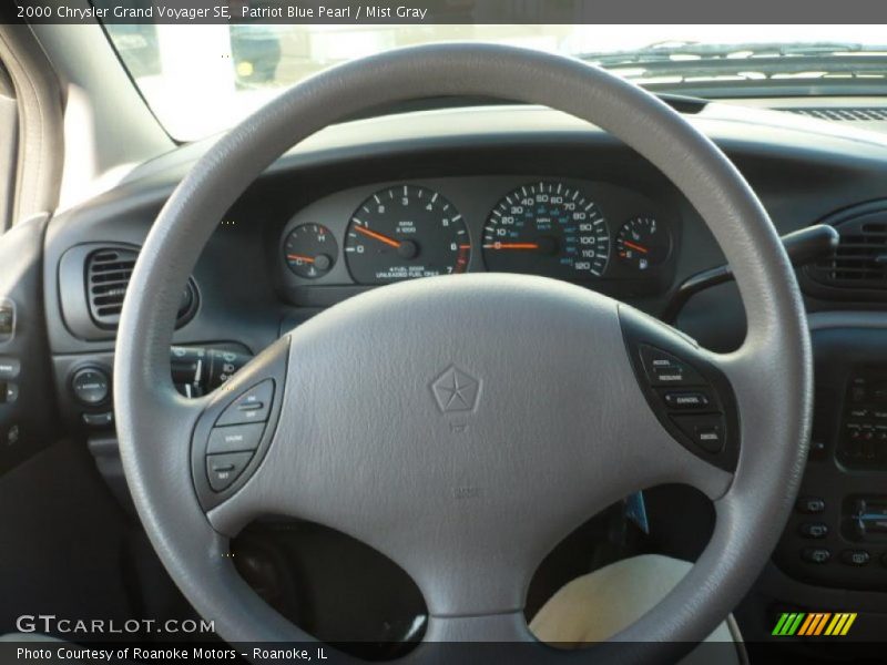 Patriot Blue Pearl / Mist Gray 2000 Chrysler Grand Voyager SE