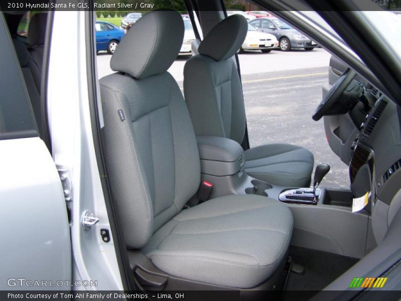 Radiant Silver / Gray 2010 Hyundai Santa Fe GLS
