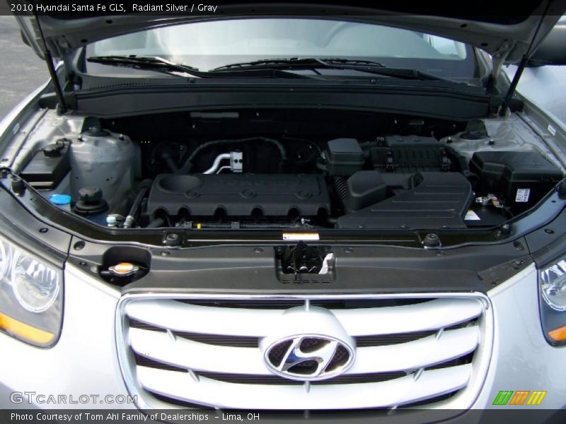 Radiant Silver / Gray 2010 Hyundai Santa Fe GLS