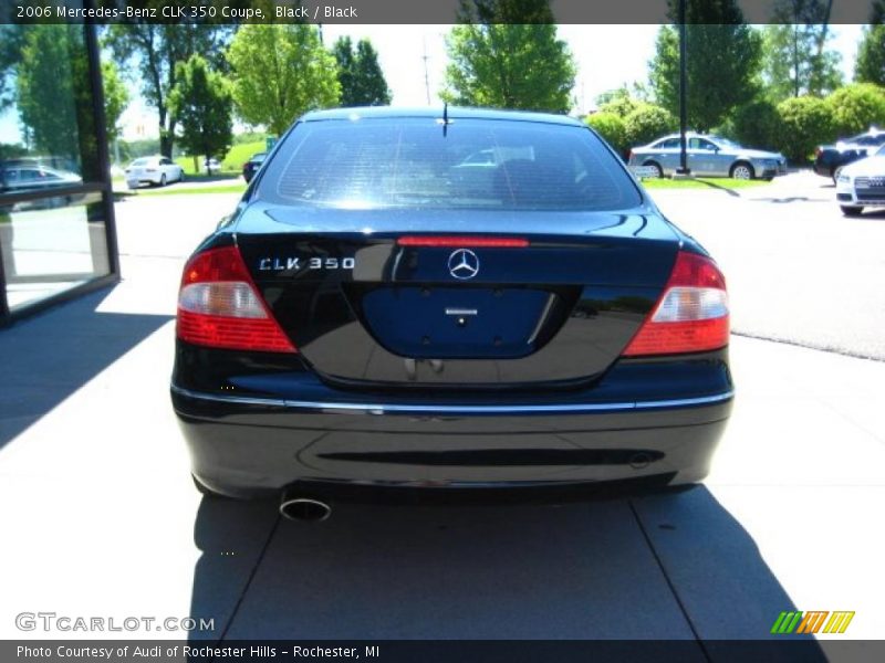 Black / Black 2006 Mercedes-Benz CLK 350 Coupe
