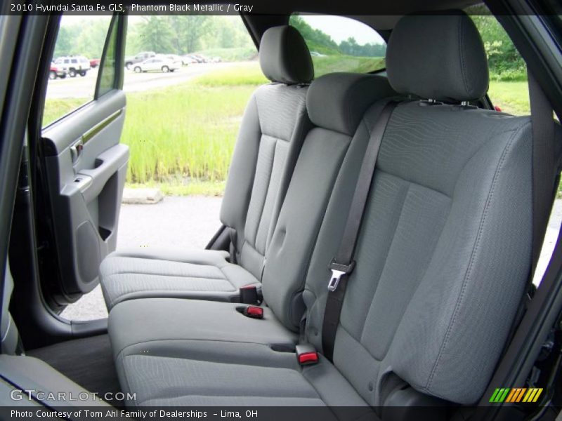 Phantom Black Metallic / Gray 2010 Hyundai Santa Fe GLS