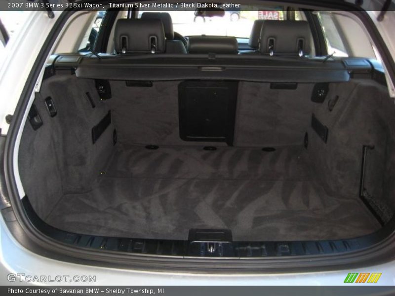 Titanium Silver Metallic / Black Dakota Leather 2007 BMW 3 Series 328xi Wagon