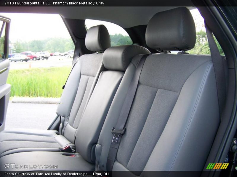 Phantom Black Metallic / Gray 2010 Hyundai Santa Fe SE