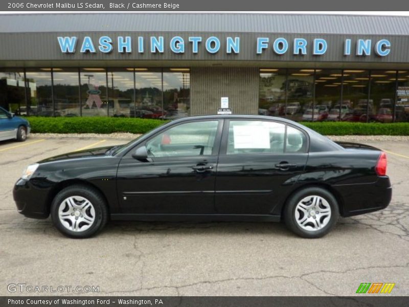 Black / Cashmere Beige 2006 Chevrolet Malibu LS Sedan