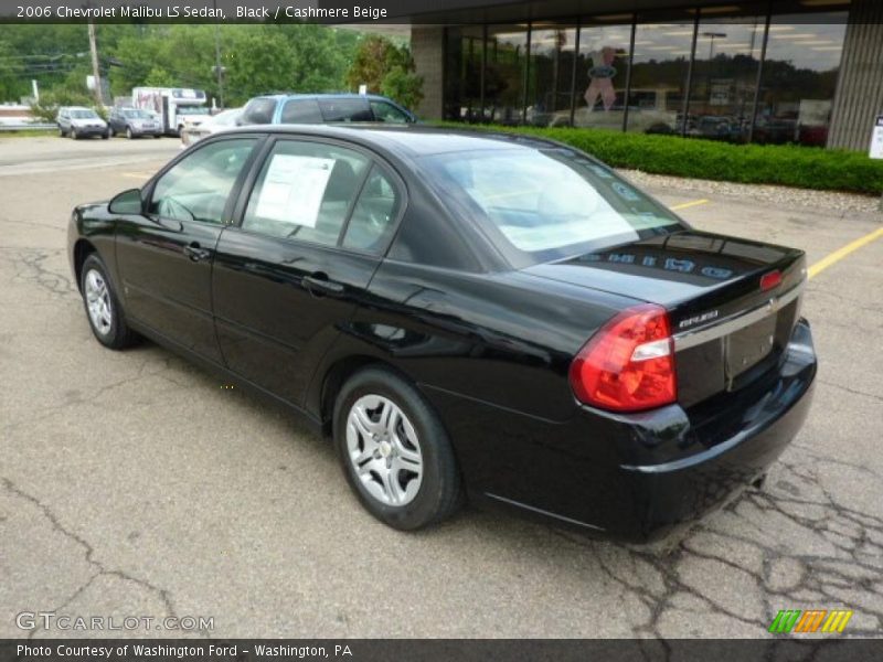 Black / Cashmere Beige 2006 Chevrolet Malibu LS Sedan