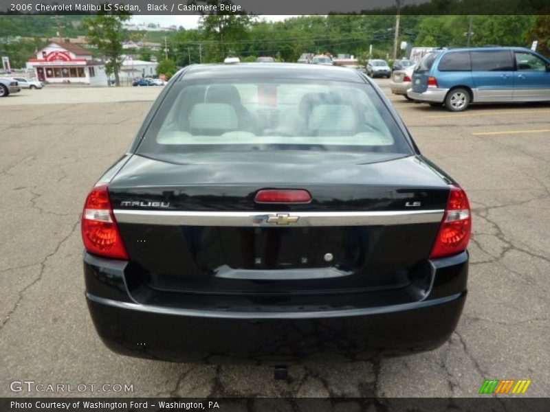 Black / Cashmere Beige 2006 Chevrolet Malibu LS Sedan