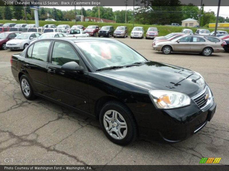 Black / Cashmere Beige 2006 Chevrolet Malibu LS Sedan