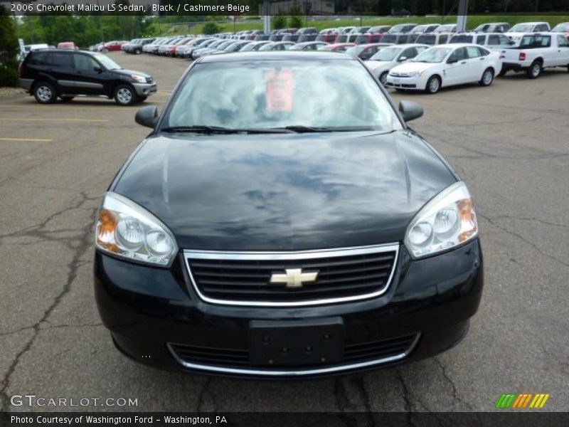 Black / Cashmere Beige 2006 Chevrolet Malibu LS Sedan