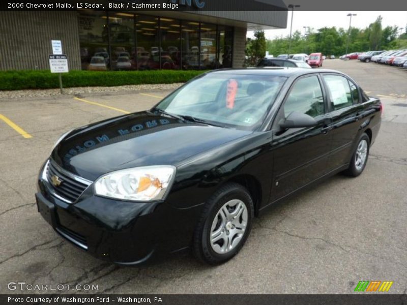Black / Cashmere Beige 2006 Chevrolet Malibu LS Sedan