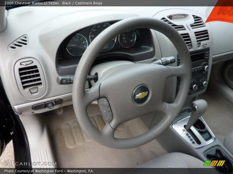 Black / Cashmere Beige 2006 Chevrolet Malibu LS Sedan