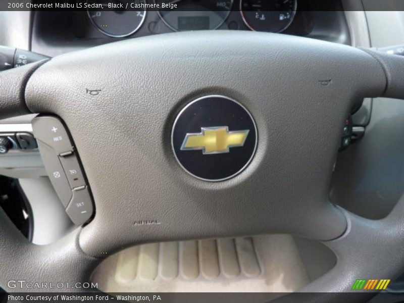 Black / Cashmere Beige 2006 Chevrolet Malibu LS Sedan