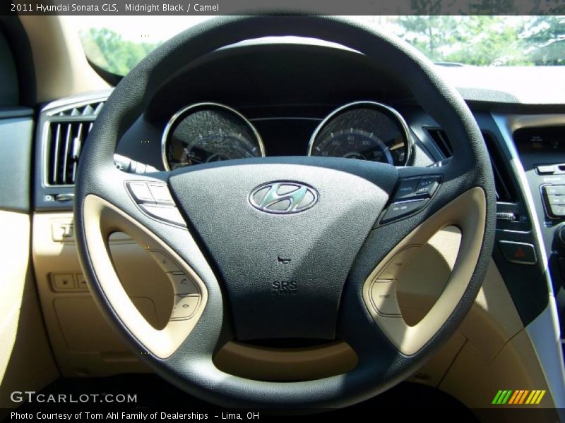 Midnight Black / Camel 2011 Hyundai Sonata GLS
