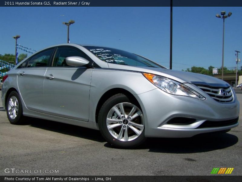 Radiant Silver / Gray 2011 Hyundai Sonata GLS