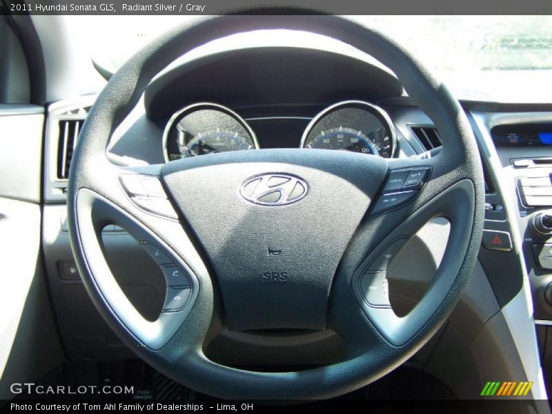 Radiant Silver / Gray 2011 Hyundai Sonata GLS