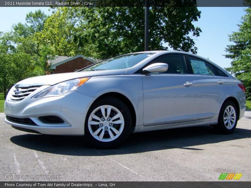 Radiant Silver / Gray 2011 Hyundai Sonata GLS