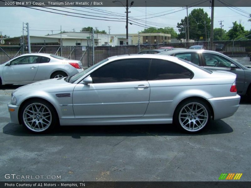 Titanium Silver Metallic / Black 2006 BMW M3 Coupe