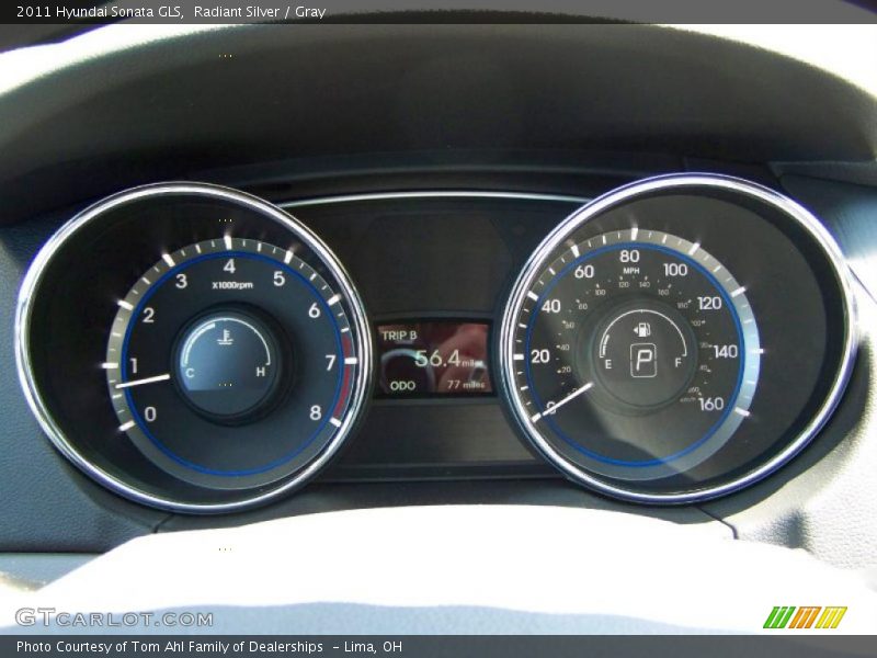 Radiant Silver / Gray 2011 Hyundai Sonata GLS