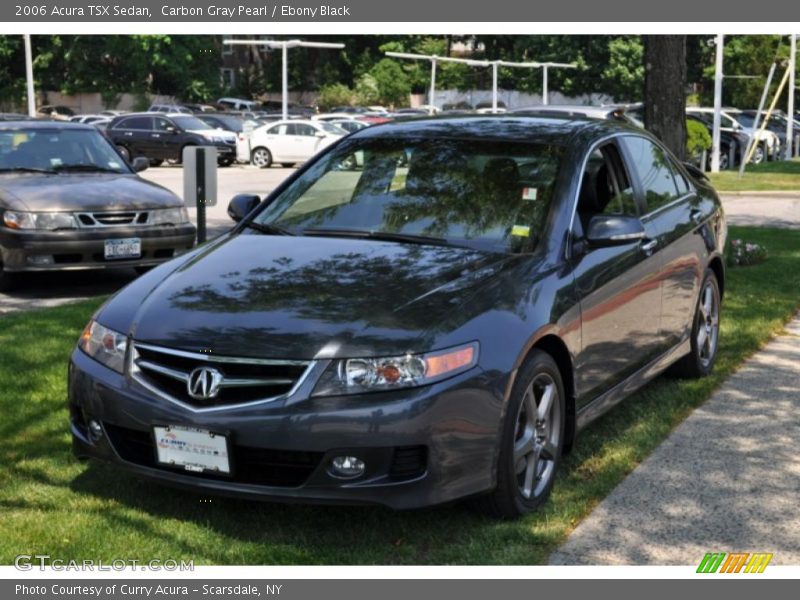 Carbon Gray Pearl / Ebony Black 2006 Acura TSX Sedan