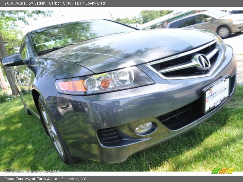 Carbon Gray Pearl / Ebony Black 2006 Acura TSX Sedan