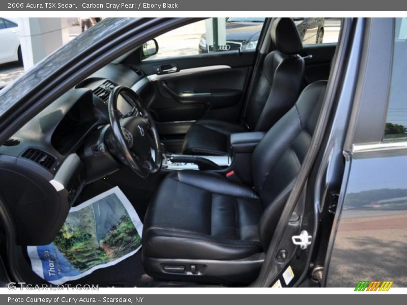 Carbon Gray Pearl / Ebony Black 2006 Acura TSX Sedan
