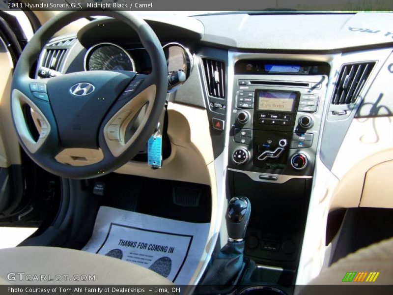 Midnight Black / Camel 2011 Hyundai Sonata GLS