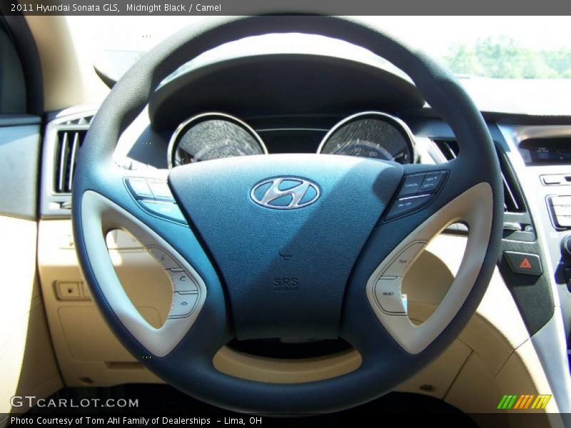 Midnight Black / Camel 2011 Hyundai Sonata GLS
