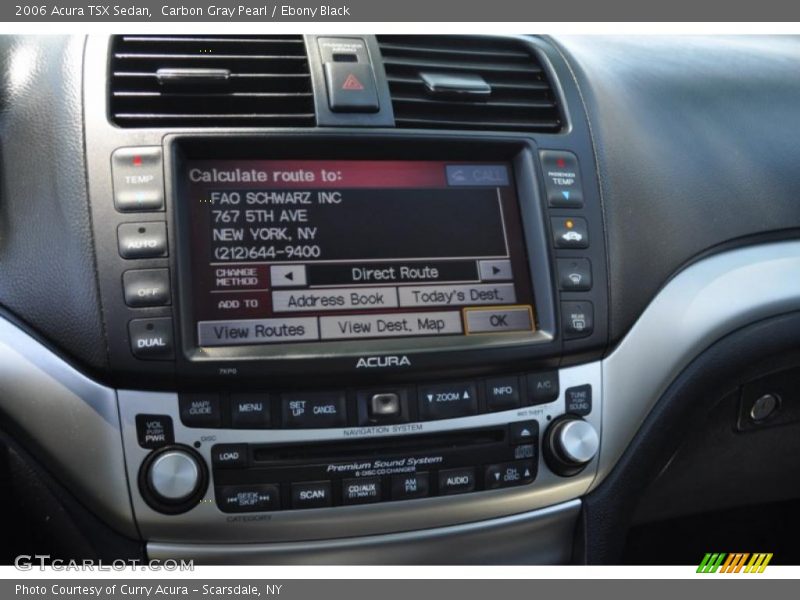 Carbon Gray Pearl / Ebony Black 2006 Acura TSX Sedan