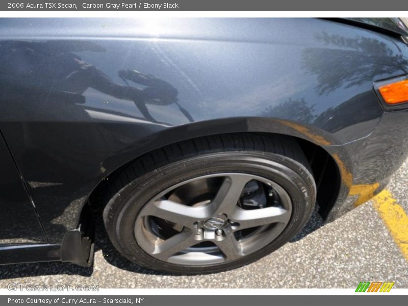 Carbon Gray Pearl / Ebony Black 2006 Acura TSX Sedan