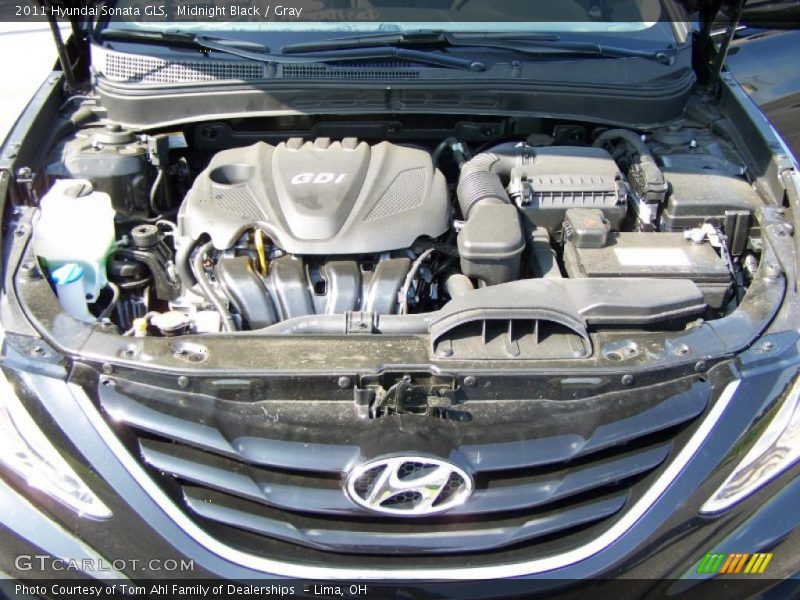 Midnight Black / Gray 2011 Hyundai Sonata GLS
