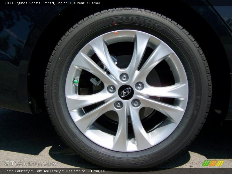 Indigo Blue Pearl / Camel 2011 Hyundai Sonata Limited